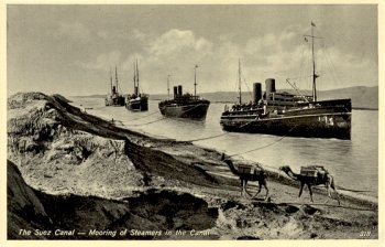 The Suez Canal - Mooring of Steamers in the Canal 318