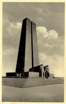 322 The Suez Canal - Warmemorial on Gebel Mariam near Ismailia. Architect Roux-Spitz