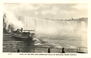 FL 6 Maid of the Mist and American Falls of Niagara, from Canada