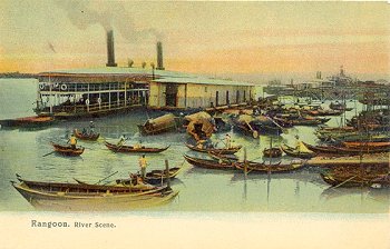 Rangoon. River Scene