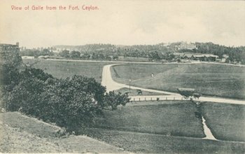 View of Galle from the Fort, Ceylon.