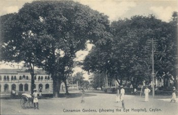 Cinnamon Gardens, (showing the Eye Hospital), Ceylon.
