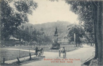 Buddhist Temple of the Holy Tooth, and the Bund. Kandy.