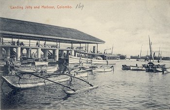 Landing Jetty and Harbour, Colombo.