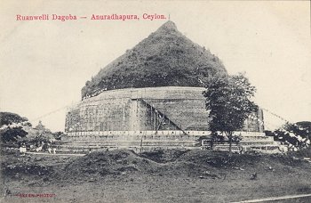 Ruanwelli Dagoba - Anuradhapura, Ceylon.