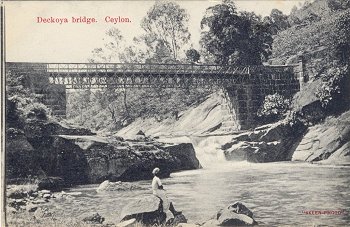 Deckoya bridge. Ceylon.