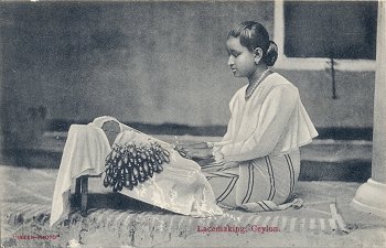 Lacemaking, Ceylon