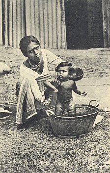 56 - A Morning Bath, Ceylon