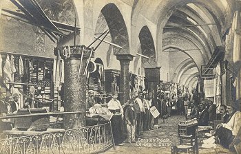 Constantinople. Le Grand Bazar.