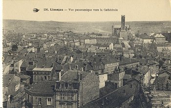 236. Limoges - Vue panoramique vers la Cathdrale