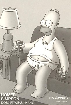 Homer Simpson Doesn't wear Khakis