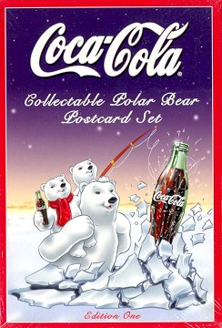 Coca Cola Collectable Polar Bear Postcard Set
