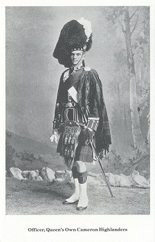 Officer of the Queen's Own Cameron Highlanders