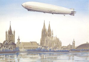 Fahrt nach Wien LZ 127 'Graf Zeppelin'.