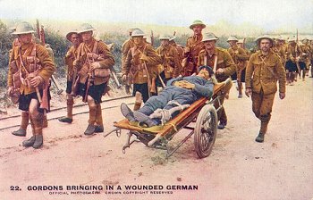 22. Gordons Bringing in a Wounded German