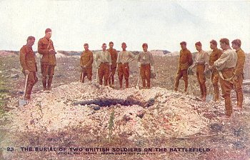 23. The Burial of Two British Soldiers on the Battlefield