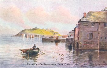  Falmouth. - Pendennis from Town Quay.