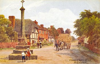 Village Cross, Wyre Nr. Evesham.