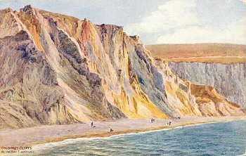 Coloured Cliffs Alum Bay, I. of Wight
