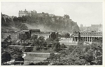 Edinburgh Castle and National Gallery of Scotland