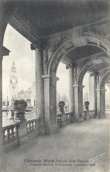 Colonnade, British Applied Arts Palace, Franco-British Exhibition, London, 1908