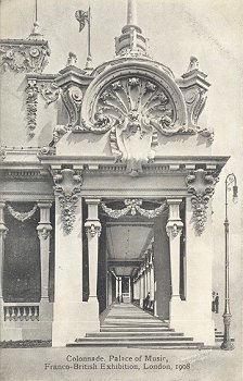 Colonnade, Palace of Music, Franco-British Exhibition, London, 1908