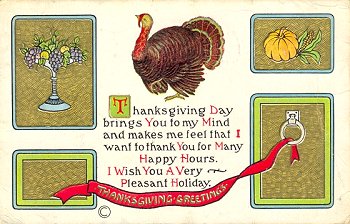 Thanksgiving Day brings you to my mind ........