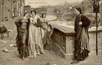 Dante and Beatrice. by H. Holiday
