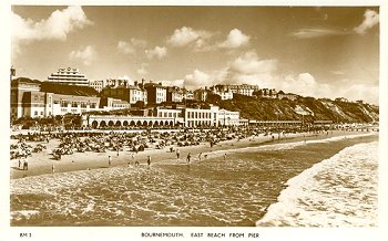 BM 3 Bournemouth. East Beach from Pier