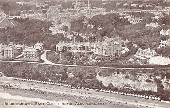 Bournemouth. East Cliff from an Aeroplane. (334)