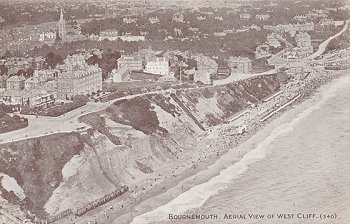 Bournemouth. Aerial View of West Cliff. (340)